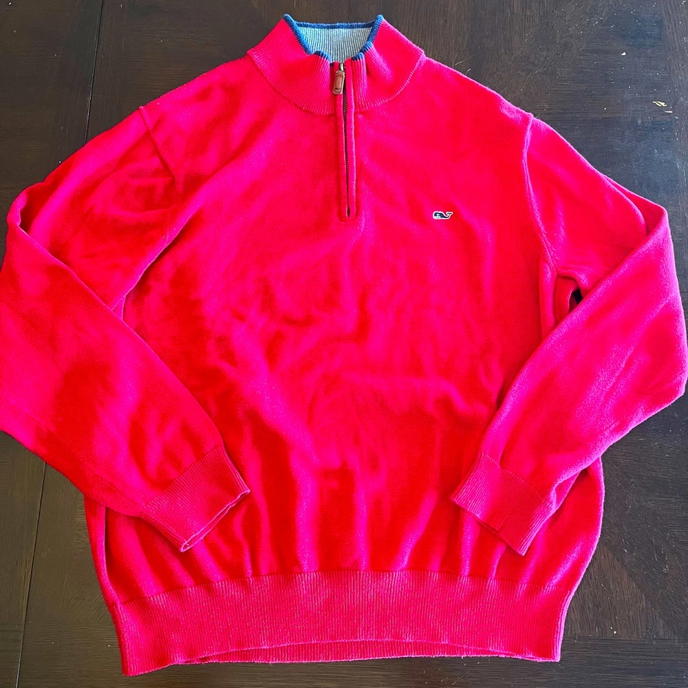 Vineyard Vines Mens quarter zip large sweater